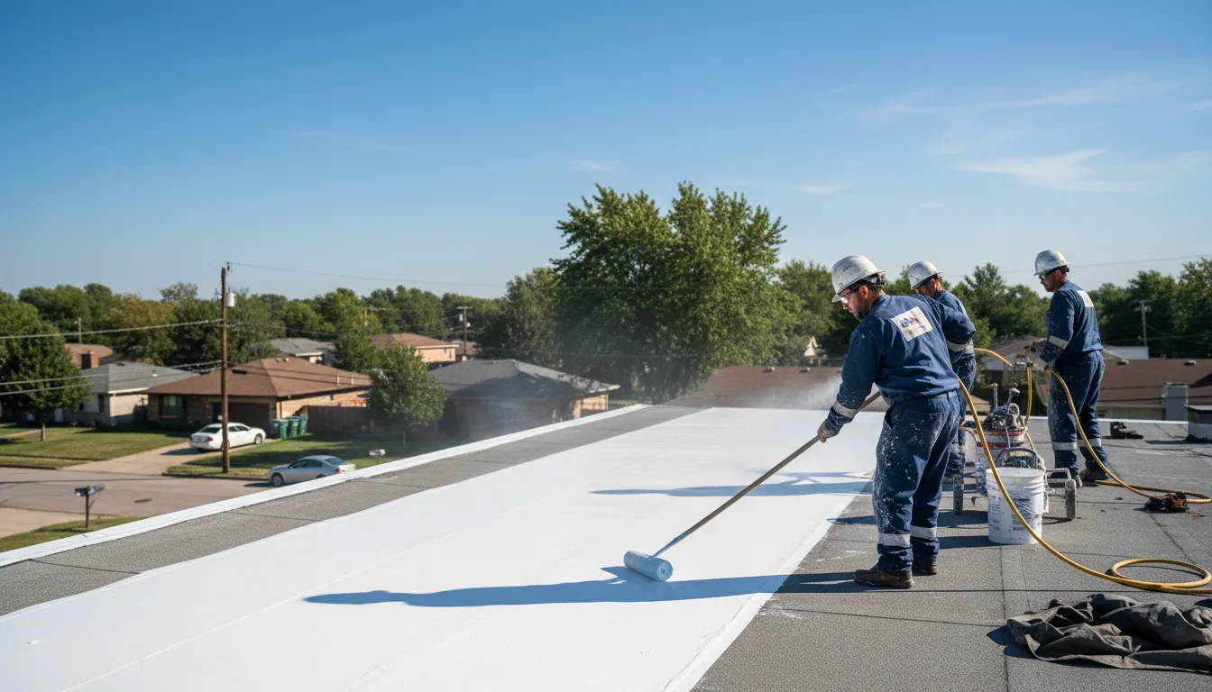 Commercial roof coating in Nash, OK near me